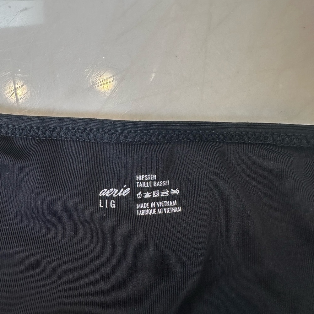 Black swim suit bottoms